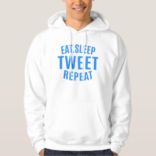 Sudadera Repetir tuiteo de sueño de Comer
