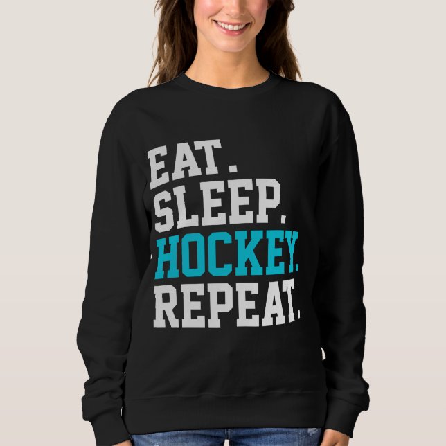 Sudadera Repito de hockey sobre césped para dormir para los (Anverso)