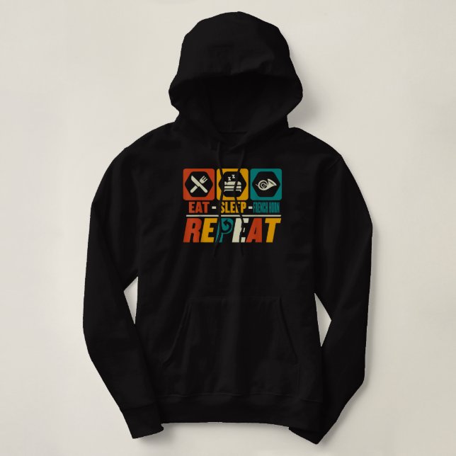 Sudadera Repito del Cuerno Francés para dormir - Cuerno div (Diseño del anverso)