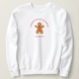 Sudadera Repostera de Galletas de Navidad Modernas para Muj
