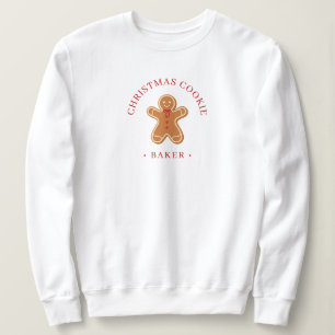 Sudadera Repostera de Galletas de Navidad Modernas para Muj