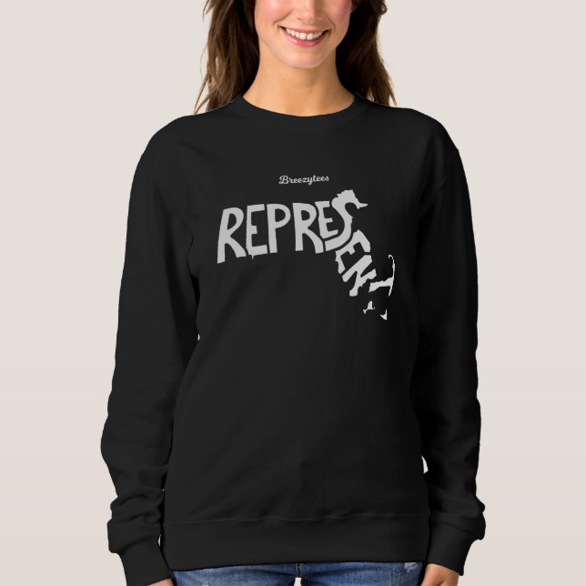 Sudadera Representar Massachusetts (Anverso)