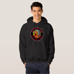 Sudadera Reproducción de letrero antiguo de gasolina de Was