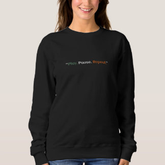 Sudadera Reproducir. Pausar. Repetir.