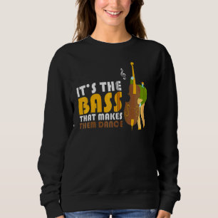 Sudadera Reproductor de Bass vertical de jazz gráfico Guay