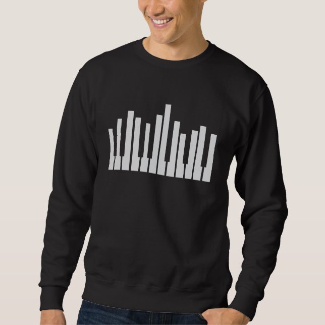 Sudadera Reproductor de instrumentos musicales de teclas de (Anverso)