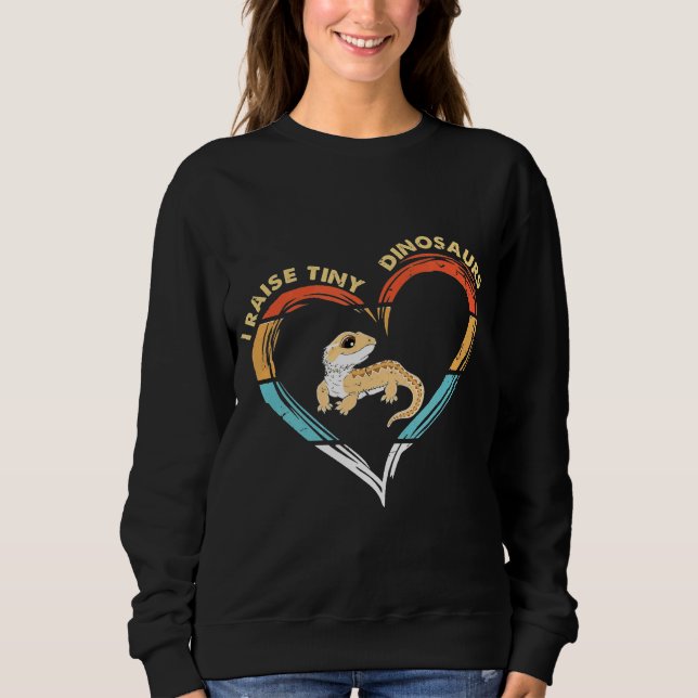 Sudadera Reptile de vestimenta de Chica de dragón con barba (Anverso)