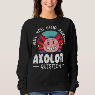 Sudadera Reptile Retro Axolotl Animales Anfibios