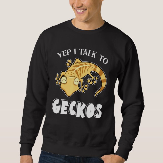 Sudadera Reptile Si Hablo Con Mi Gecko Leopardo (Anverso)