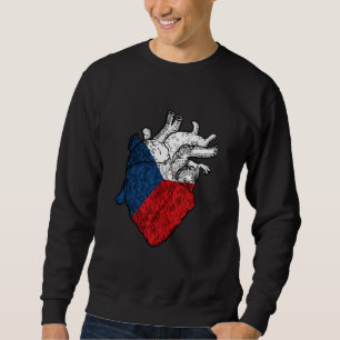 Sudadera República Checa Orgullo checo Bandera checa Corazó