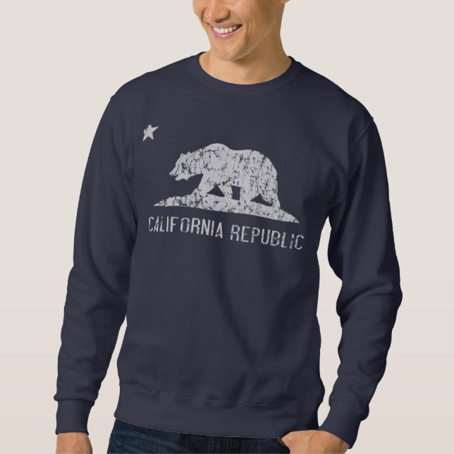 Sudadera República de California apenada (Anverso)