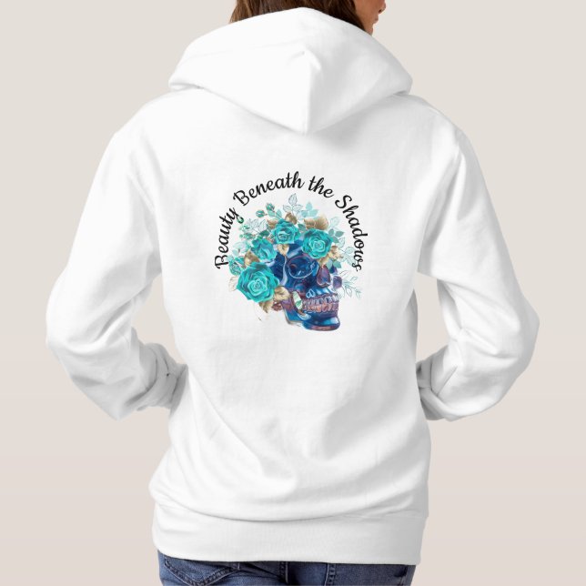 Sudadera Requerir con la flor azul (Reverso)