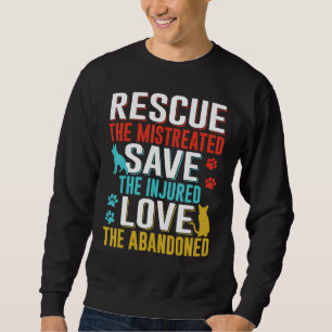 Sudadera Rescatar Salvar Amar Animales Adoptar