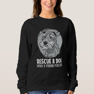 Sudadera Rescate A Un Perro Hacerle Un Amigo Para El Rescat