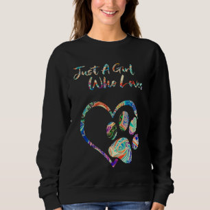 Sudadera Rescate animal Paw de perro tira de pintura tinte