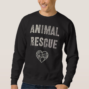 Sudadera Rescate animal vintage Depto de Adopción de gatos 