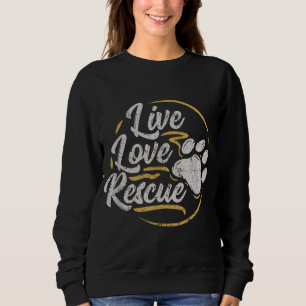 Sudadera Rescate de amor vivo - Perro amante adopta adopció