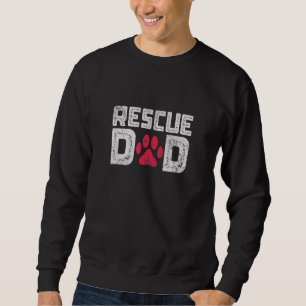Sudadera Rescate de hombres Papá Rescate de animales Mascot