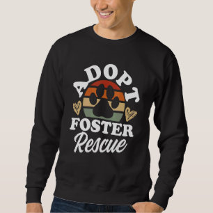 Sudadera Rescate de perros Adopta Tee de Rescate Animal De