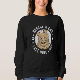 Sudadera Rescate De Un Gato Guarda Nueve Vidas Kit De Anima