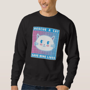 Sudadera Rescate De Un Gato Guarda Nueve Vidas Kit De Anima