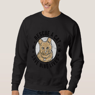Sudadera Rescate De Un Gato Guarda Nueve Vidas Kit De Anima