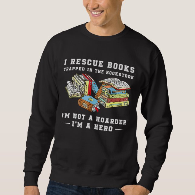 Sudadera Rescate Libro Atrapado En La Librería No Soy Un Ho (Anverso)