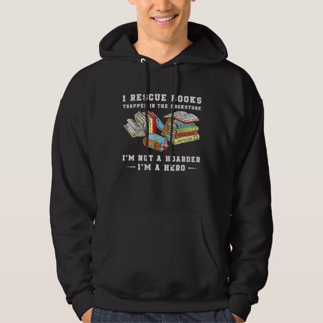 Sudadera Rescate Libro Atrapado En La Librería No Soy Un Ho (Anverso)