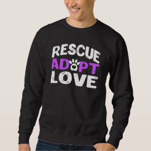 Sudadera Rescate lindo Adopta Novedad De Amor Divertida Com