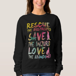 Sudadera Rescate Salva Amor Rescate de Animales Adorables.