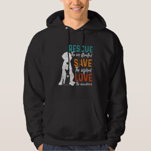 Sudadera Rescate Salvar Amor Rescate Animal Perro Gato