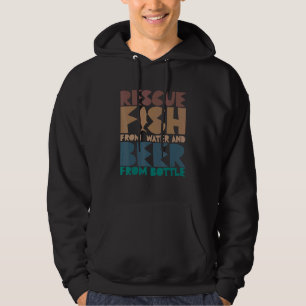 Sudadera Rescato peces del agua y cerveza de botellas Fis
