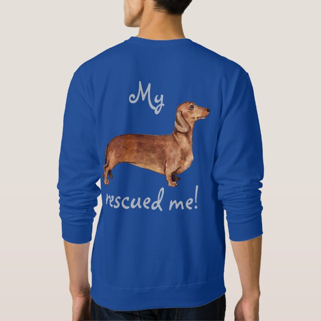 Sudadera Rescue Dachshund (Reverso)