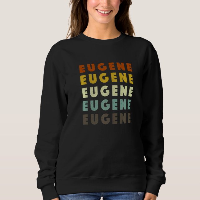 Sudadera Residente De Eugene Oregon American O Usa Hometown (Anverso)
