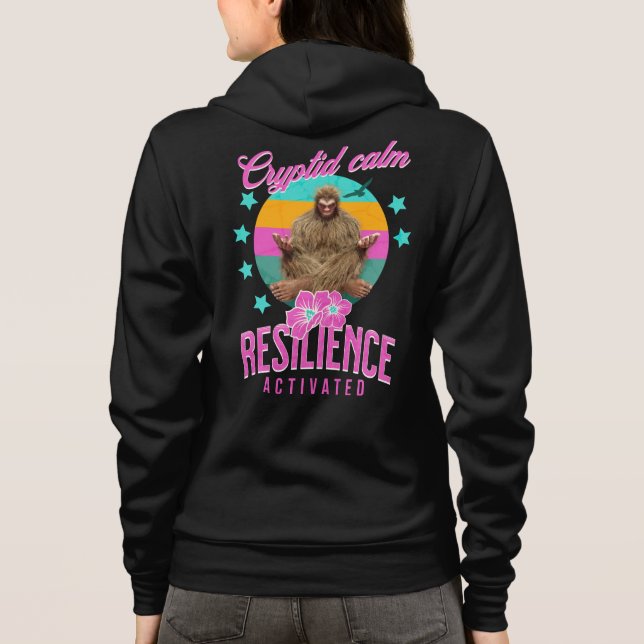 Sudadera Resiliencia tranquila de criptozoología activada B (Reverso)