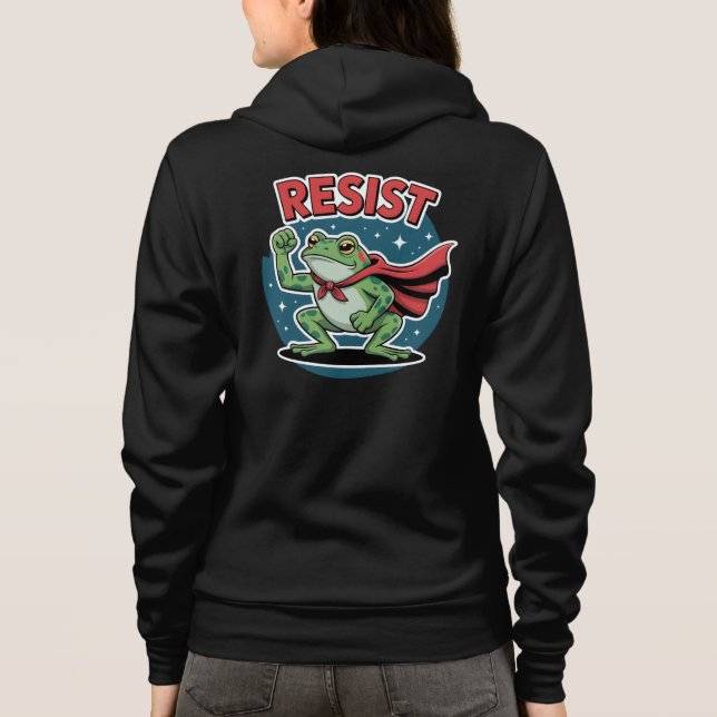 Sudadera Resist Frog Portland Frog Protest for Men Women (Reverso)