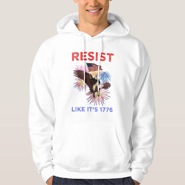 Sudadera Resiste Como Si Fuera 1776 (Anverso)