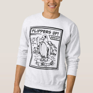 Sudadera Resistir al pingüino contra los caídos de arancele