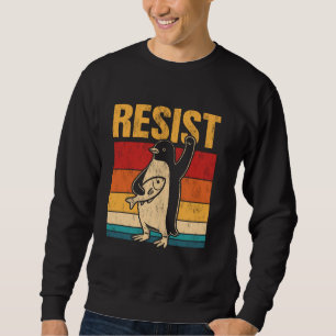 Sudadera Resistir la resistencia Pingüino Activismo estadou