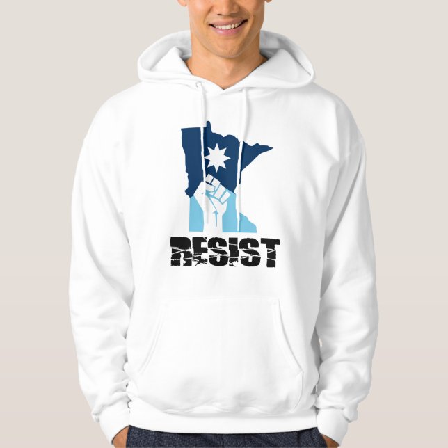 Sudadera Resistir Minnesota Puño en Alto (Anverso)