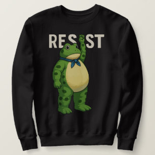 Sudadera Resistir Rana Portland Rana Protesta para Hombres 