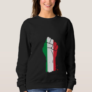 Sudadera Resistir Rótulo Bandera italiana