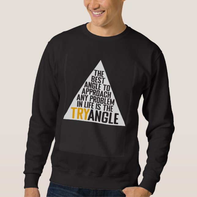 Sudadera Resolver problemas con matemáticas de TRYangle (Anverso)