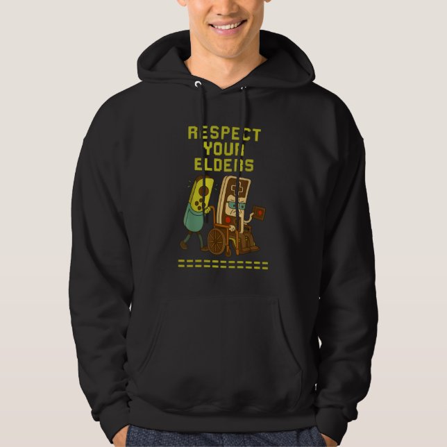 Sudadera Respect Your Elders Retro Gaming Funny Gamer  (Anverso)