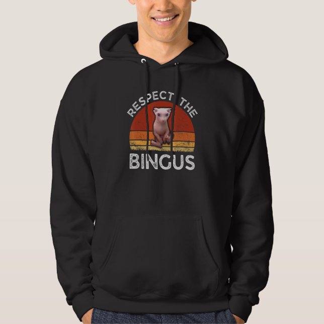 Sudadera Respetar Al Gato Sphynx Sin Pelo Bingus (Anverso)