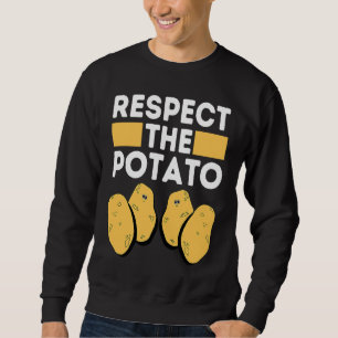 Sudadera Respetar La Papa Meme Verdura De Raíz Papas P