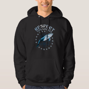 Sudadera Respeto a los lugareños - Cita de Delphin Lover