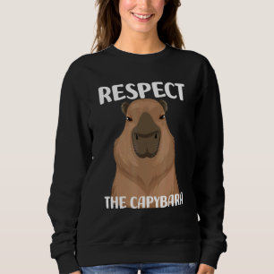 Sudadera Respeto Al Mascota De Capibara Meme Nutria Brown P