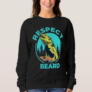 Sudadera Respeto El Dragón Con Barba Pogona Lizard Bea
