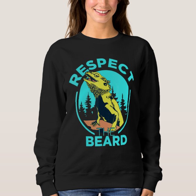 Sudadera Respeto El Dragón Con Barba Pogona Lizard Bea (Anverso)